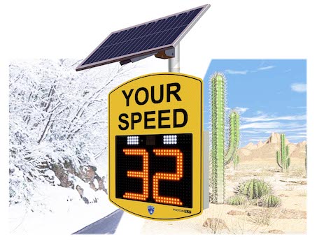 radar speed sign solar
